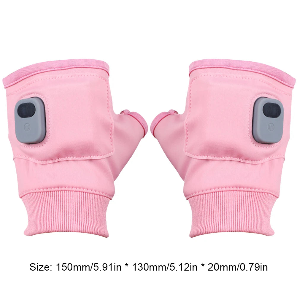 Rechargeable Heated Gloves 360 Degree Heating Thermal Heated Gloves Windproof Touchscreen for Outdoor Hiking Cycling
