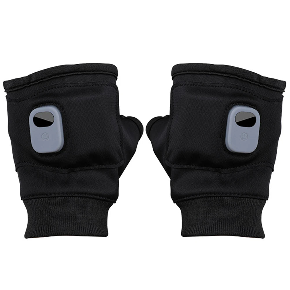 Rechargeable Heated Gloves 360 Degree Heating Thermal Heated Gloves Windproof Touchscreen for Outdoor Hiking Cycling