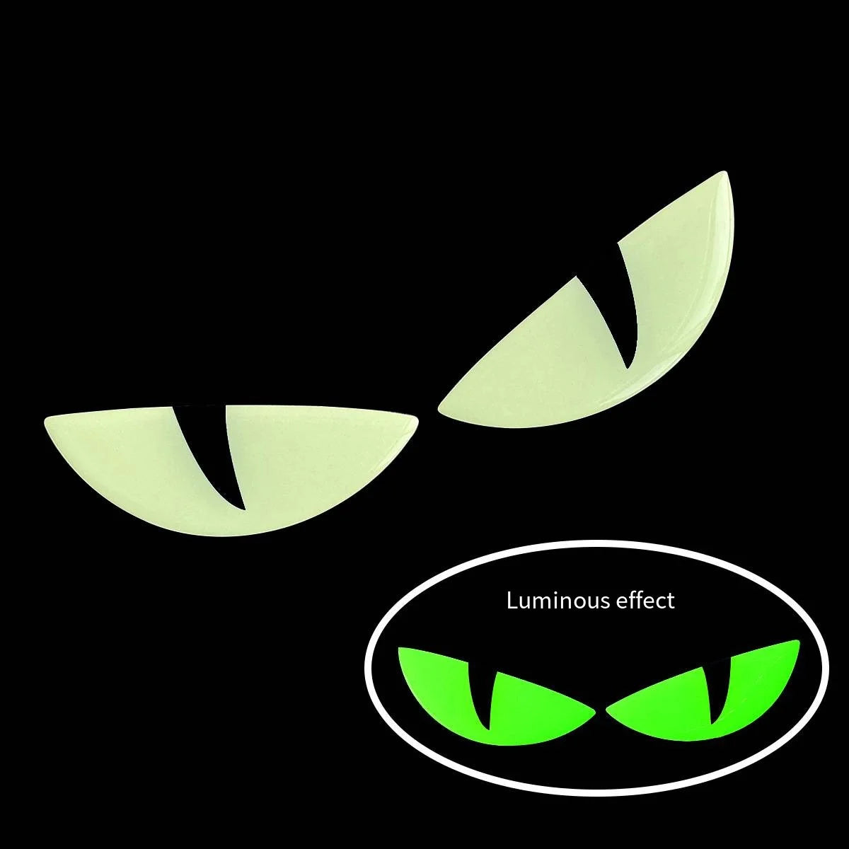 3D Luminous Vinyl Motorcycle Reflective Sticker Cute Eyes Scooter Windshield Decal Accessories For BMW Honda Yamaha Suzuki Vespa