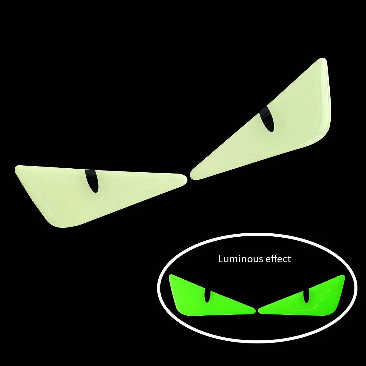 3D Luminous Vinyl Motorcycle Reflective Sticker Cute Eyes Scooter Windshield Decal Accessories For BMW Honda Yamaha Suzuki Vespa